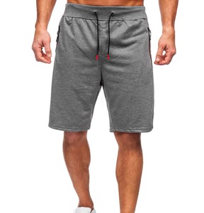 Trendy Unisex Cotton Mid Waist <b>Shorts</b> Quick Dry Fabric Solid Pattern Pocket Decor Eco-Friendly Casual for Summer <b>Lounge</b> Sport - Product Image 1