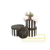 Grande boîte d'emballage rigide en papier à deux pièces, vide, à motif floral, avec finition brillante/mate, gaufrage, matériaux recyclés, écologique, pour cadeau