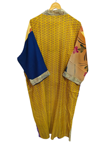 ชุดเดรสสำหรับเจ้าสาวเสื้อคลุมส่าหรีสไตล์อินเดียเสื้อคลุมสำหรับเป็นของขวัญชุดปาร์ตี้ชายหาดชุดกิโมโนผ้าไหมส่าหรีพิมพ์ลายอินเดีย - Product Image 6