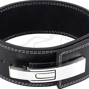 เข็มขัดออกกำลังกายหนังวัวสำหรับผู้ชาย, เข็มขัดล็อกตัวเองขนาด6นิ้วพร้อมโลโก้ปรับแต่งได้ - Product Image 2
