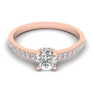 Bague de fiançailles REYES avec diamant de laboratoire certifié IGI, taille ronde, 0,85 carat, en or jaune 14K plaqué rhodium HPHT CVD - Product Image 6