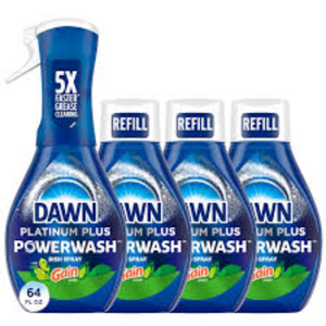 Dawn Powerwash Gain Recarga de jabón para platos original 1 Kit de inicio y 3 botellas adicionales 64 Fl (16 FlOz/botella) Forma de gel - Product Image 6