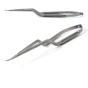 Tijeras Quirúrgicas Dentales Micro YASARGILL de 22 cm (8.5 Pulgadas), Reutilizables, Curvas, de Acero, para Sutura, Fuente de Alimentación Manual, DM1443, Certificación CE - Product Image 2