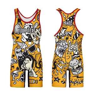 Nouvelle conception de maillots de lutte sportive, gilets de fitness personnalisés pour hommes, combinaison de musculation avec impression personnalisée et sublimation - Product Image 4