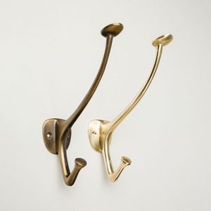 Luxurious ethnic design brass wall <b>hooks</b> for exquisite interior decor and practical use in compact spaces - Product Image 3