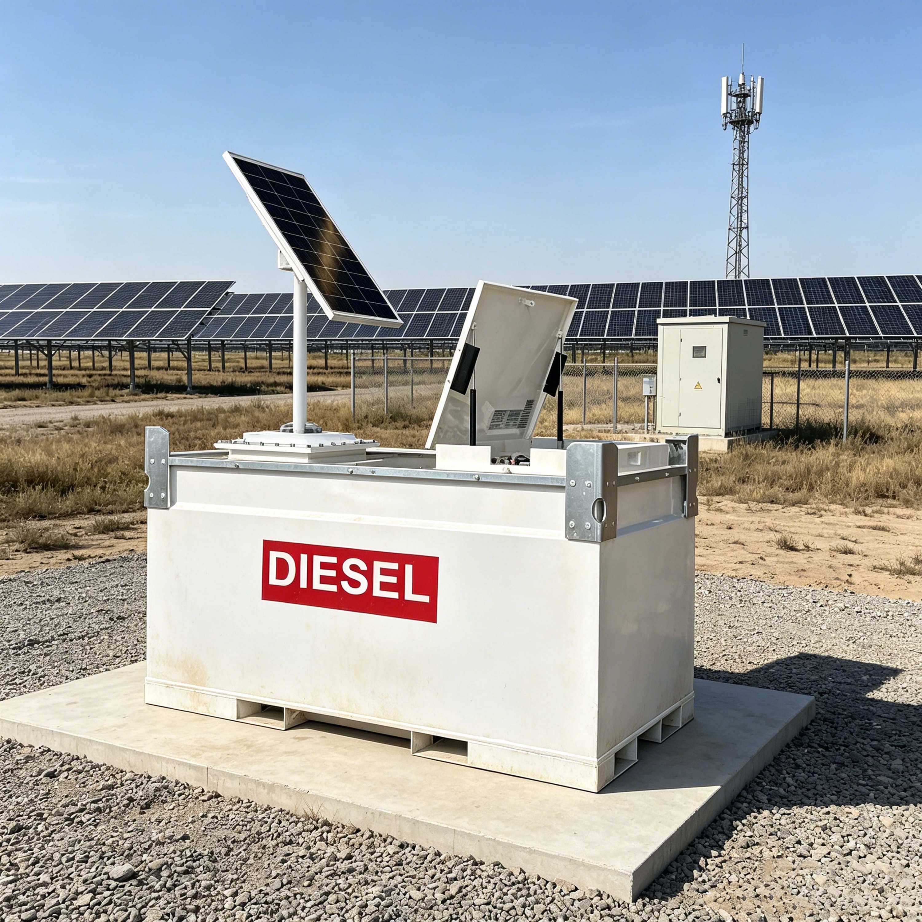 Solar Panel Cube Diesel Tank 500Gal 250Gal Portable Mobile Station Storage Liquid Oil For Vehicle Refueling Sale In USA UL142
