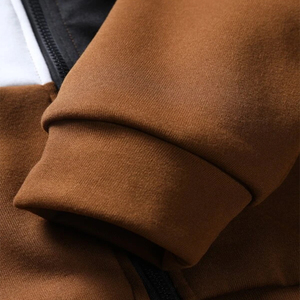 Chándal grueso cálido Premium de invierno para hombre, chándal personalizado de calidad premium de color sólido para hombre - Product Image 4