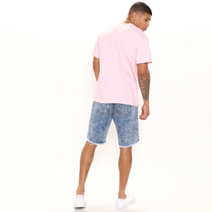 Short en jean respirant taille haute délavé léger de haute qualité pour hommes Short en jean vintage de mode d'été pour hommes - Product Image 4