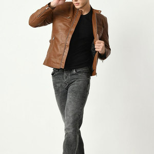 Veste en cuir de nouvelle conception, prix de gros, veste en cuir avec logo personnalisé, veste en cuir pour vente en ligne - Product Image 4