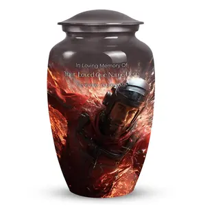 Urna Funeraria Metálica Moderna para Adultos, Aquatic Escape 10 - Product Image 1