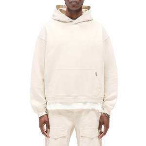 Chándal Deportivo para Hombre de Primera Calidad, Color Claro Personalizado, Estilo Holgado, para Uso Casual, Conjunto de Dos Piezas con Sudadera con Capucha - Product Image 1