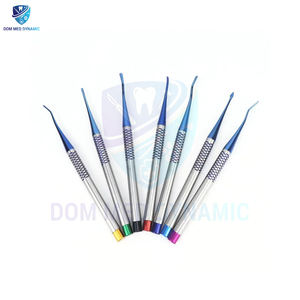 Juego de elevador de raíz luxante de implante Dental Manual de 7 Uds., cuchillo PDL de extracción de dientes de aleación de titanio mínimamente invasivo para DMD - Product Image 3