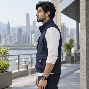 <b>Utility</b> <b>Vest</b> Designed With Strong Polyester Fabric Multiple Storage Pockets Comfortable Structure Adjustable Side Features - Product Image 3