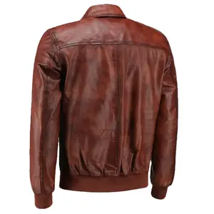 Blouson d'hiver formel pour homme en cuir d'agneau véritable personnalisé, doux, épais, col montant, noir, imperméable, réversible, à capuche - Product Image 3