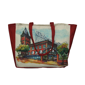 Sac fourre-tout professionnel en coton biologique grand format avec poignée pour articles promotionnels, impression sérigraphique personnalisée, studio.in - Product Image 4