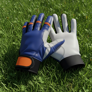 Gants de frappe professionnels avec logo personnalisé, en cuir véritable, pour softball et baseball, équipement sportif directement de l'usine - Product Image 3
