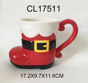 Tùy chỉnh sáng tạo Retro Giáng sinh Boot <span class=keywords><strong>Shape</strong></span> cup <span class=keywords><strong>v</strong></span>ới xử lý trà cà phê giáng sinh <span class=keywords><strong>Mug</strong></span> gốm cho quà tặng - Product Image 5