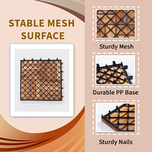 Baldosas de Madera de Acacia Premium de 16 Listones que Brindan un Uso Exterior Confiable para Proyectos de Paisajismo - Product Image 5