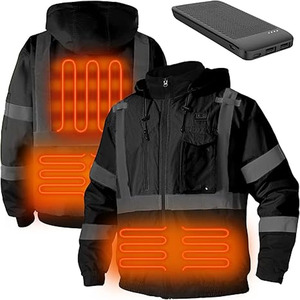 Safety <b>Work</b> Wear <b>Jacket</b> Winter Safety <b>Jacket</b> Custom logo Printing 3m Reflective <b>Construction</b> Safety <b>Jackets</b> Made by Dress Sports - Product Image 1