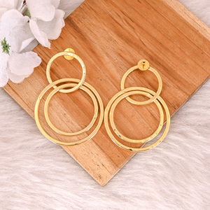 Pendientes de Moda para Mujer, Recién Llegados, Chapados en Oro, de Latón, Joyería Sencilla, Pendientes de Botón, Regalo de Aniversario - Product Image 4