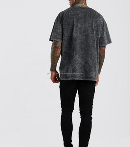 Personalizado de alta calidad 100% transpirable manga corta Camiseta lavado con ácido ropa de los hombres camiseta de calidad de impresión de los hombres camiseta - Product Image 4