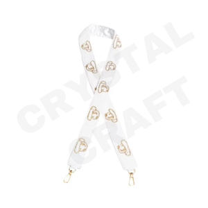 อุปกรณ์เสริมที่ทันสมัยมีสายคล้องกระเป๋าลูกปัดหลากสีพร้อมสายรัดถุงลูกปัดสีขาวทอง - Product Image 2