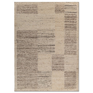 พรมขนสัตว์คลาสสิก Abrash สีเบจ-น้ำตาล ทอแบบเรียบ สำหรับตกแต่งบ้าน ทำด้วยมือ ขนาด 4 เมตร รูปทรงสี่เหลี่ยมผืนผ้า ลายแบบนามธรรม สำหรับห้องนั่งเล่นและทางเดิน-ADWL-169 - Product Image 1