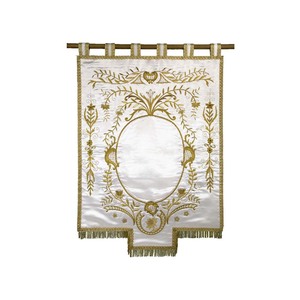 Bandera de Tubo Bordada a Mano en Ambos Lados, Bandera Bordada a Mano Hecha a Medida - Product Image 1