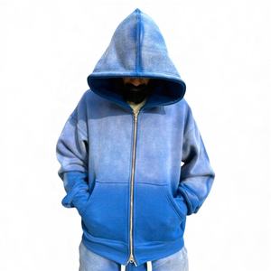 Conjunto Deportivo Unisex de Corte Regular, Estilo Urbano, Tejido Grueso, con Estampado Lavado Ácido, Elaborado con 100% Algodón, Resistente al Viento, para Otoño - Product Image 4