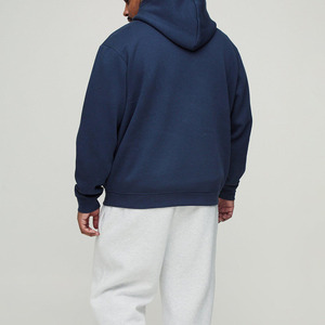 Sudadera con capucha de mezcla de algodón de temporada de invierno informal de gran tamaño para hombre, nueva moda, ropa de calle, sudadera con capucha para hombre - Product Image 4
