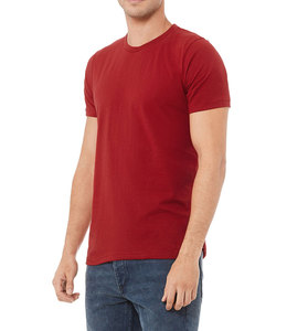 BELLA + CANVAS 3001 T-shirt vierge de haute qualité pour hommes T-shirt rouge Fitness respirant et évacuant l'humidité durable - Product Image 3
