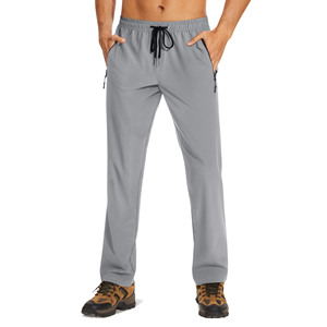 High Quality Men's Trousers Custom Logo Printing Knitted Pocket Men's Pants Casual Joggers Comfortable <b>Elastic</b> Waist Sweatpants - Product Image 1