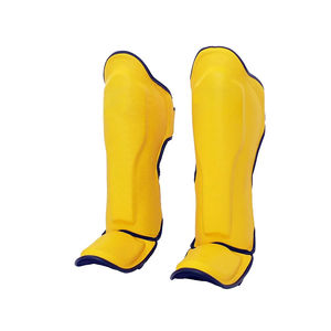 Protège-tibias de boxe en cuir PU de haute qualité, respirants et confortables, entraînement de boxe, prix de gros de haute qualité - Product Image 5