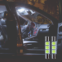 HYUGA LED 5050 SMD Festoon Innenraumleuchte 12V Auto-Glühbirne Ersatz Dachbeleuchtung Universell Passend Modell 3MCX-51 1 Jahr