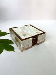 Support de boîte à mouchoirs en marbre noir et blanc, boîte à mouchoirs en marbre beige pour salle de bain, boîte à mouchoirs antique en marbre de pierre - Product Image 2