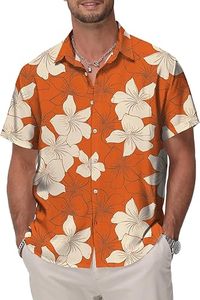 Nueva moda de verano para hombres, camisas polo de punto con botones a rayas, camisetas vintage de manga corta, camisa hawaiana para hombres: Playa de verano para hombres - Product Image 5