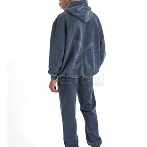 Survêtement Homme 2026 Tendance à Manches Longues Effet Délavé Acide, Coupe Oversize, Haute Qualité, Respirant, Idéal pour Tenue Décontractée - Product Image 4