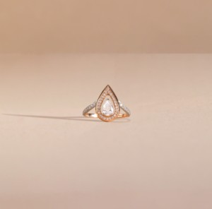 Anillo de Eternidad de Plata de Ley 925 Chapado en Oro de 14K con Perla en Forma de Pera, Anillo de Compromiso y Boda de Lujo para Mujer, Certificado IGI - Product Image 5