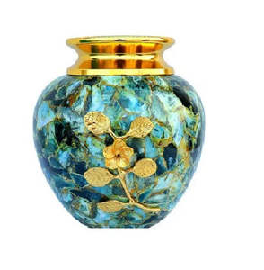 Modern Premium Iron Flower <b>Vase</b> Elegant <b>Gold</b> Neck Marble Enamel Printed Handmade Aluminium <b>Floor</b> <b>Vase</b> for Weddings for Hotels - Product Image 2
