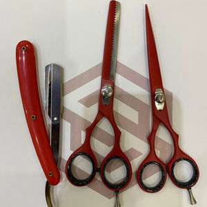 ชุดกรรไกรตัดผม3ชิ้นสีทอง6 1/2แบบมืออาชีพชุดกรรไกรตัดผมอเนกประสงค์ - Product Image 1