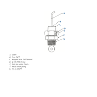 Capteur de conductivité toroïdal 228 pour analyse de liquides, conception robuste, mesure des concentrations, solutions acides et salines, pH-mètres