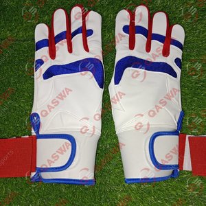 Gants de frappe de baseball en cuir de cabretta écologiques - Conception ambidextre Fermeture à crochets et boucles Durable Respirant - Product Image 5