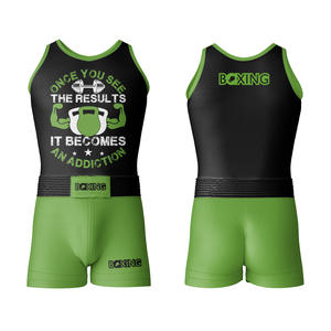Ensemble d'uniformes de boxe haute performance 2026 avec débardeur à séchage rapide et short de sport souple, idéal pour le sparring - Product Image 1
