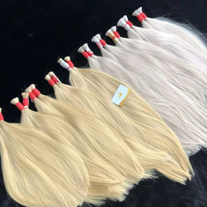 Extensions de cheveux Remy Volos 2024 pour cheveux colorés, cheveux vietnamiens clairs, double trame machine, 100g, prix de gros en vrac - Product Image 1