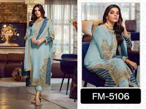 Salwar Kameez costume nouveau concepteur indien pakistanais Salwar costumes pakistanais et indien pakistanais Salwar Kameez pièce non cousue costume - Product Image 4