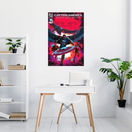 Póster del Cómic Capitán América Marvel Brave New World, Técnica de Impresión Digital para Decoración - Product Image 2