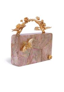 กระเป๋าถือคลัทช์เรซิ่นแฟชั่นฤดูร้อนทำด้วยมือเป็นมิตรกับสิ่งแวดล้อมพร้อมโซ่พลอยเทียมปรับสีและขนาดได้ - Product Image 6