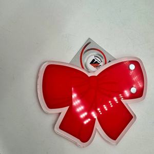 Custom Red Bow Flower/Diamond Square <b>Magnetic</b> Acrylic Lash <b>Tile</b> Eyelash Extension Eco-Friendly for Artist Salons - Product Image 6