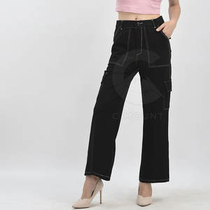 กางเกงคาร์โก้ผู้หญิงเข้ารูปเอวกลางแฟชั่นสไตล์ลำลองสวมใส่สบายสำหรับฤดูหนาว - Product Image 4