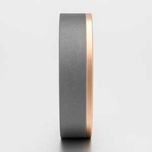 Élégant unisexe 8mm 9mm 14k or plaqué rhodium double ton bande bijoux personnalisés anneaux pour mariages fêtes à la mode pour les filles - Product Image 1